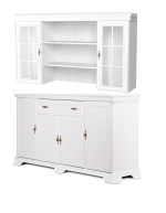 Vitrina Suprapozabila KN5 ALB Antic (2 usi de stical, polite) - imagine 2
