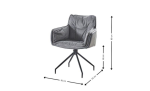 Scaun KJC389 Gri - imagine 2
